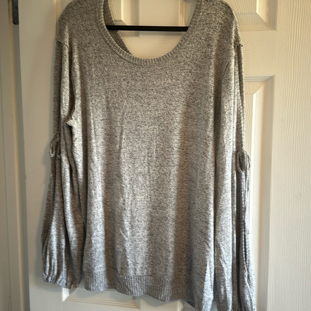 Maurice XL Sooooft Open and Tie Arm Sweater